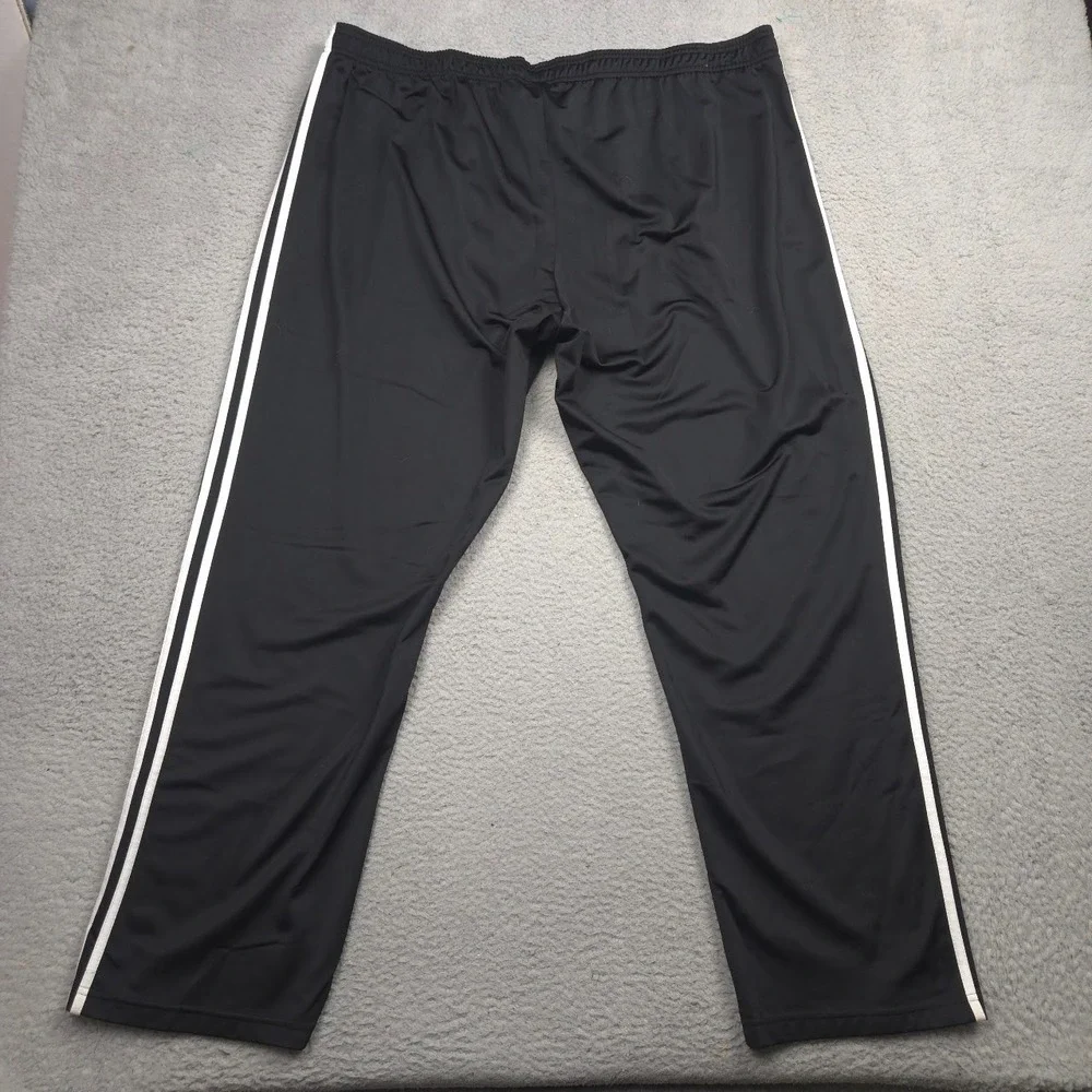 adidas Essentials 3-Stripes Tricot Track Pants Men 4XL Black White BK7402